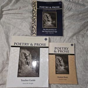 Poetry & Prose Elizabethan To Neoclassical Era Teacher Guide/Student Book