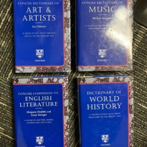 Lot of 4 Oxford Dictionary HC, ENG LIT, HISTORY, MUSIC, ART & ARTISTS