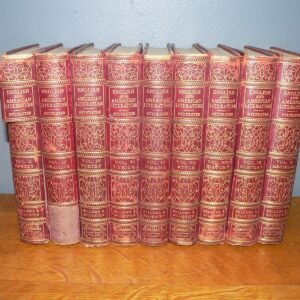 Antique 1908 "English and American Literature" HC Book Set (9 of 10 Volumes)